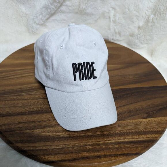 Bacardi Pride Liquor Alcohol White Adjustable Baseball Hat Cap Made in USA - Picture 1 of 7